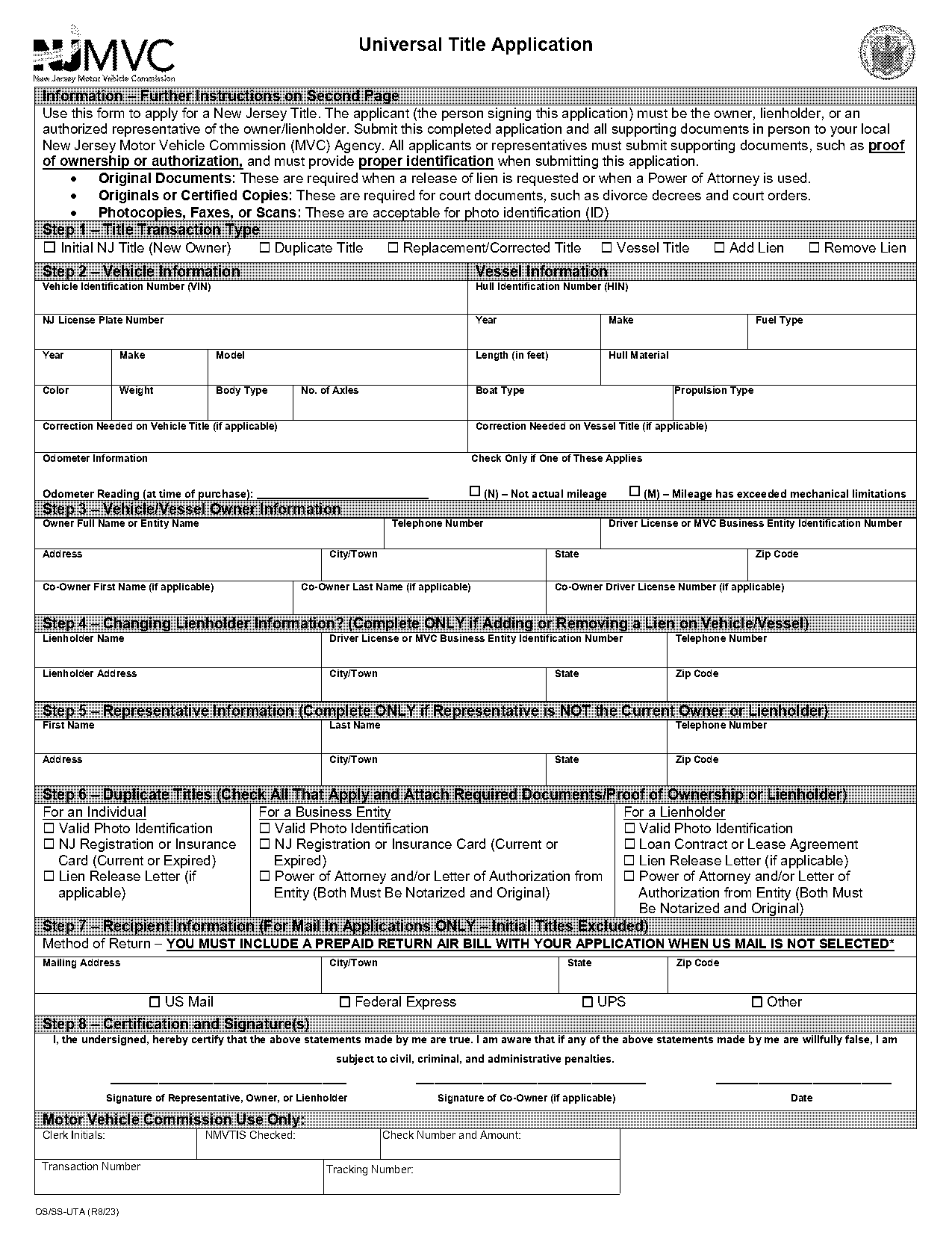 application for duplicate certificate of title massachusetts